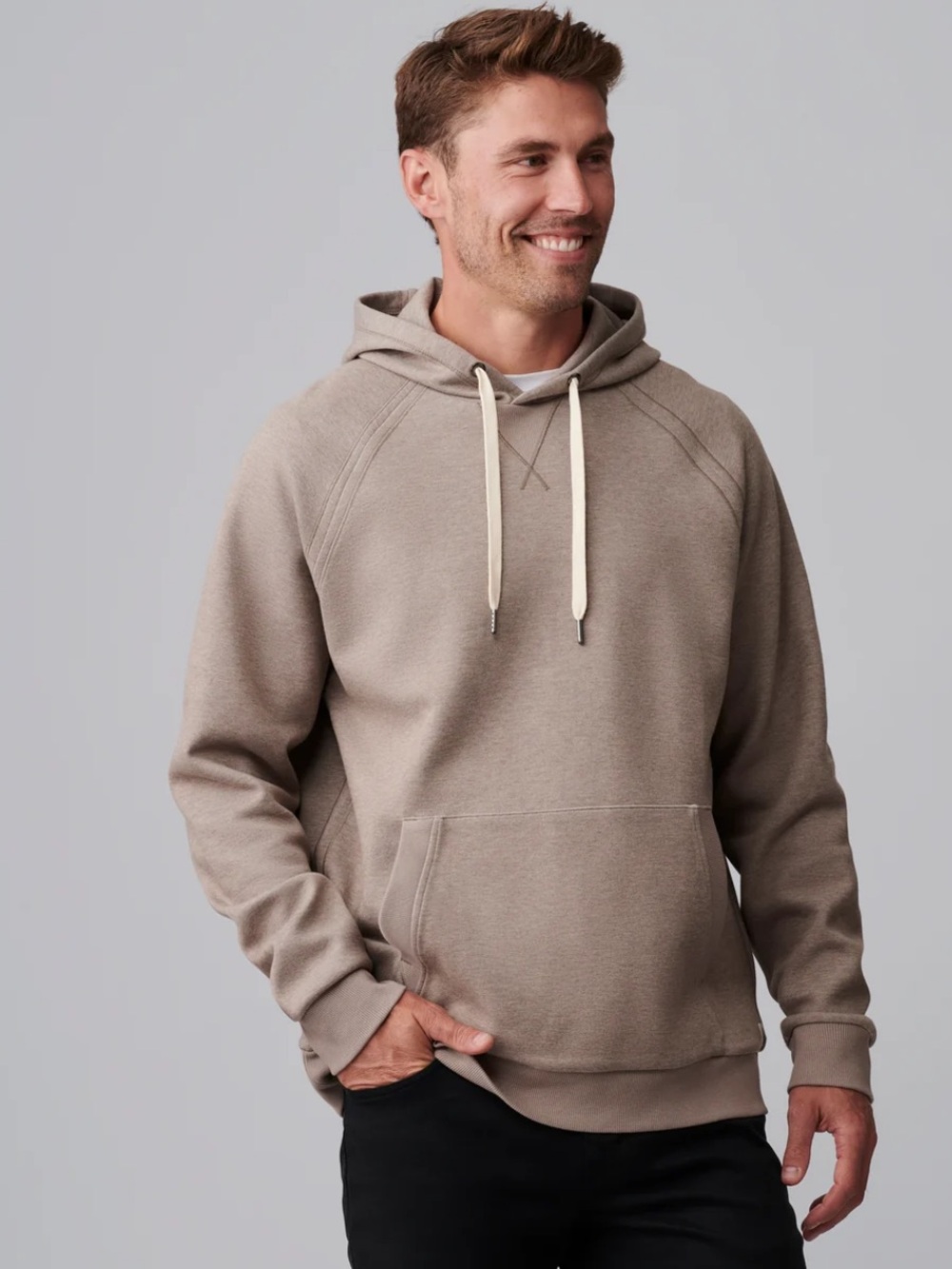 Rhone Heritage Midweight Hoodie Coffee Heather Men’s Size Medium